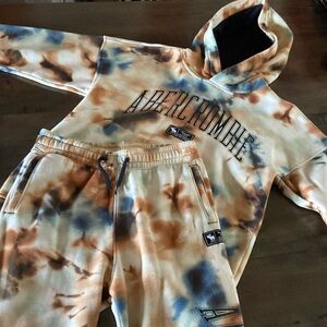 Abercrombie kids tie-dye sweats